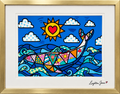 Whale Painting – Limited Edition 5x7 Framed Art Print